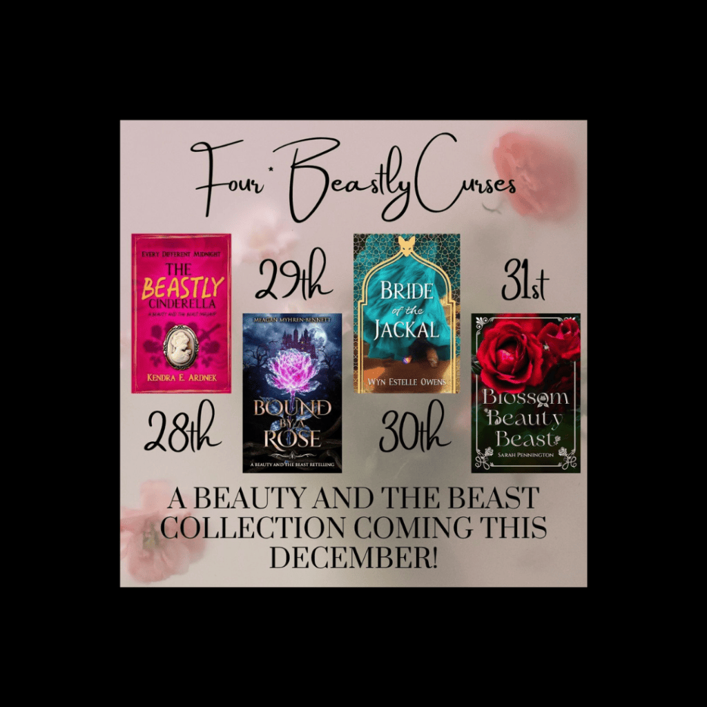 An overview of all four Beastly Curses books publishing December 28 through December 31, 2026.